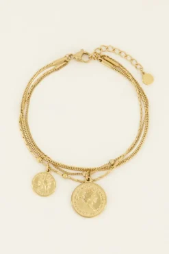 My Jewellery Bracelet Trois Chaînes à Médaillon Clearance