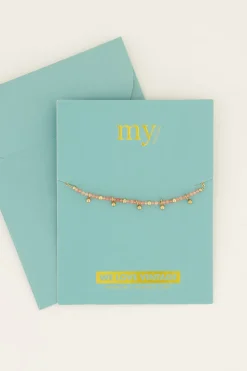 My Jewellery Bracelet Vintage Avec Perles Et Billes Oranges Online