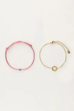 My Jewellery Bracelets Duo Mère-fille Rose Fashion