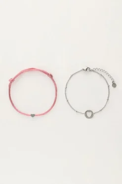 My Jewellery Bracelets Duo Mère-fille Rose Fashion