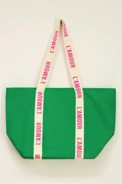 My Jewellery Cabas Vert « L’amour » Blanc/Rose/Vert Hot