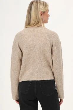 My Jewellery Cardigan Beige Avec Boutons Marron/Beige Sale