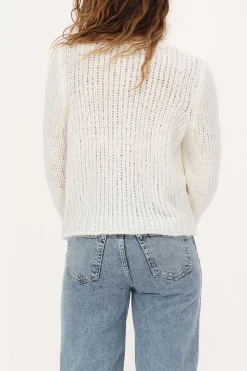 My Jewellery Cardigan En Maille épaisse Avec Boutons Blanc Discount