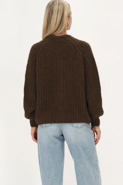 My Jewellery Cardigan En Maille épaisse Marron Avec Boutons Sale