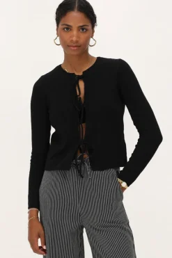 My Jewellery Cardigan Avec Nœuds Noir Online