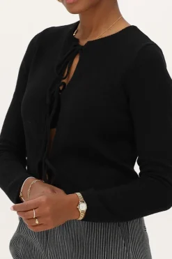 My Jewellery Cardigan Avec Nœuds Noir Online