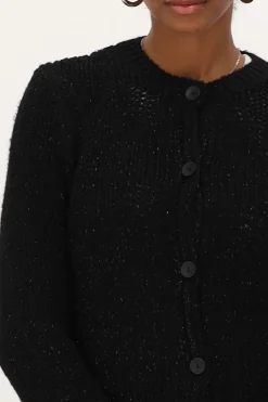 My Jewellery Cardigan En Maille épaisse Avec Lurex Noir Sale