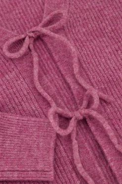 My Jewellery Cardigan Rose Avec Nœuds Rose/Vieux rose Best
