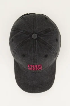 My Jewellery Casquette Grise Avec Paillettes Roses 