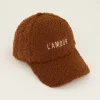 My Jewellery Casquette Marron En Tissu Peluche L'amour New