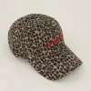 My Jewellery Casquette Marron Paris étoile Avec Imprimé Léopard Clearance