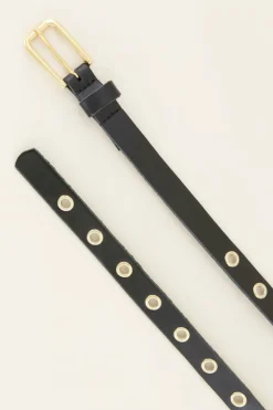 My Jewellery Ceinture En Cuir Avec œillets Dorés Sale