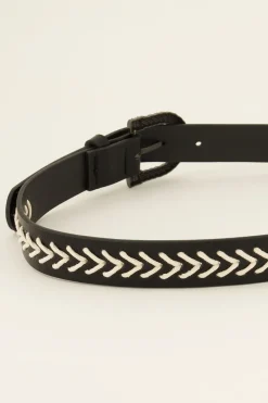 My Jewellery Ceinture En Simili Cuir Avec Boucle Et Détails Dorés Sale