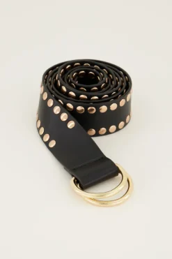 My Jewellery Ceinture Large Avec Clous Dorés Doré/Noir Online