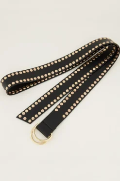 My Jewellery Ceinture Large Avec Clous Dorés Doré/Noir Online