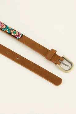 My Jewellery Ceinture Marron Avec Boucle Dorée Best