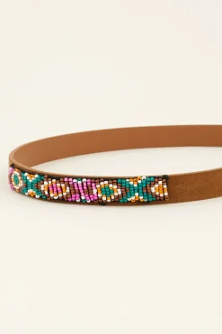 My Jewellery Ceinture Marron Avec Boucle Dorée Best