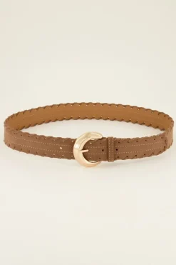 My Jewellery Ceinture Tressée En Simili Cuir Marron Online