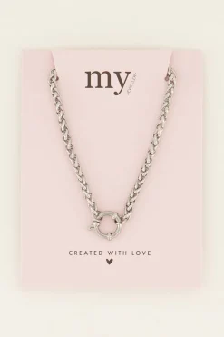 My Jewellery Chaîne à Grosses Mailles Et Cadenas Discount
