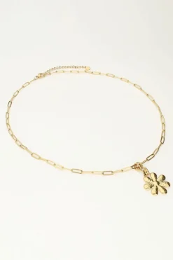 My Jewellery Chaîne à Maillons Avec Grande Fleur Outlet