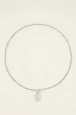 My Jewellery Chaîne à Maillons Avec Initiale En Zirconium Hot