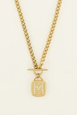 My Jewellery Chaîne à Maillons Avec Initiale En Zirconium Hot
