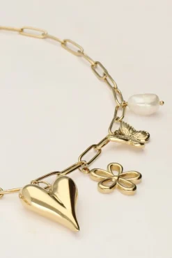 My Jewellery Chaîne à Maillons Avec Plusieurs Breloques New