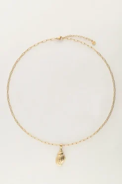 My Jewellery Chaîne à Maillons Océan Avec Coquillage Tourelle Et Perle Discount