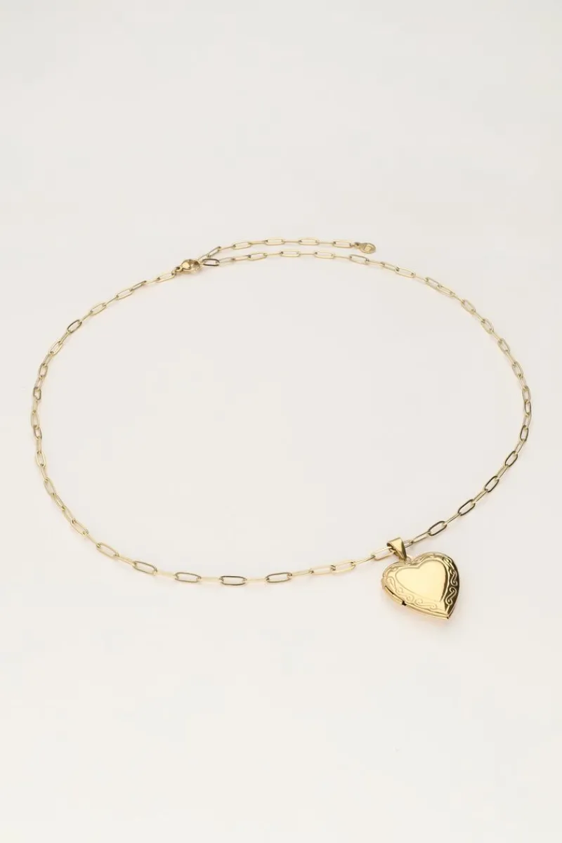 My Jewellery Chaîne à Maillons Vintage Avec Médaillon Cœur Online