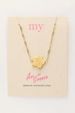 My Jewellery Chaîne Art Avec Fleur Discount