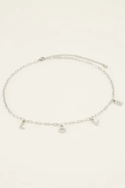 My Jewellery Chaîne Avec Lettres Love Et Strass Best