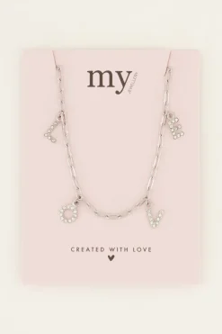 My Jewellery Chaîne Avec Lettres Love Et Strass Best