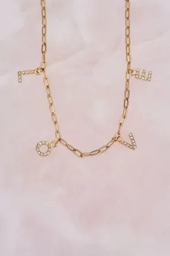 My Jewellery Chaîne Avec Lettres Love Et Strass Best