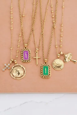 My Jewellery Chaîne Bold Spirit Pendentif « Amour » Rose Fashion