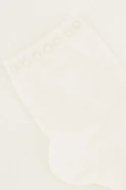 My Jewellery Chaussettes hes Avec Détails En Perles Blanc Discount
