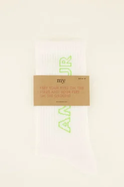 My Jewellery Chaussettes De Sport Vertes Amour Online