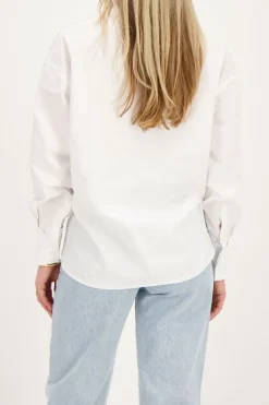 My Jewellery Chemise he à Poche Poitrine Blanc Online