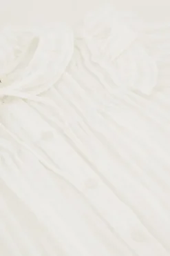 My Jewellery Chemise Blanche à Volants Avec Nœud Outlet