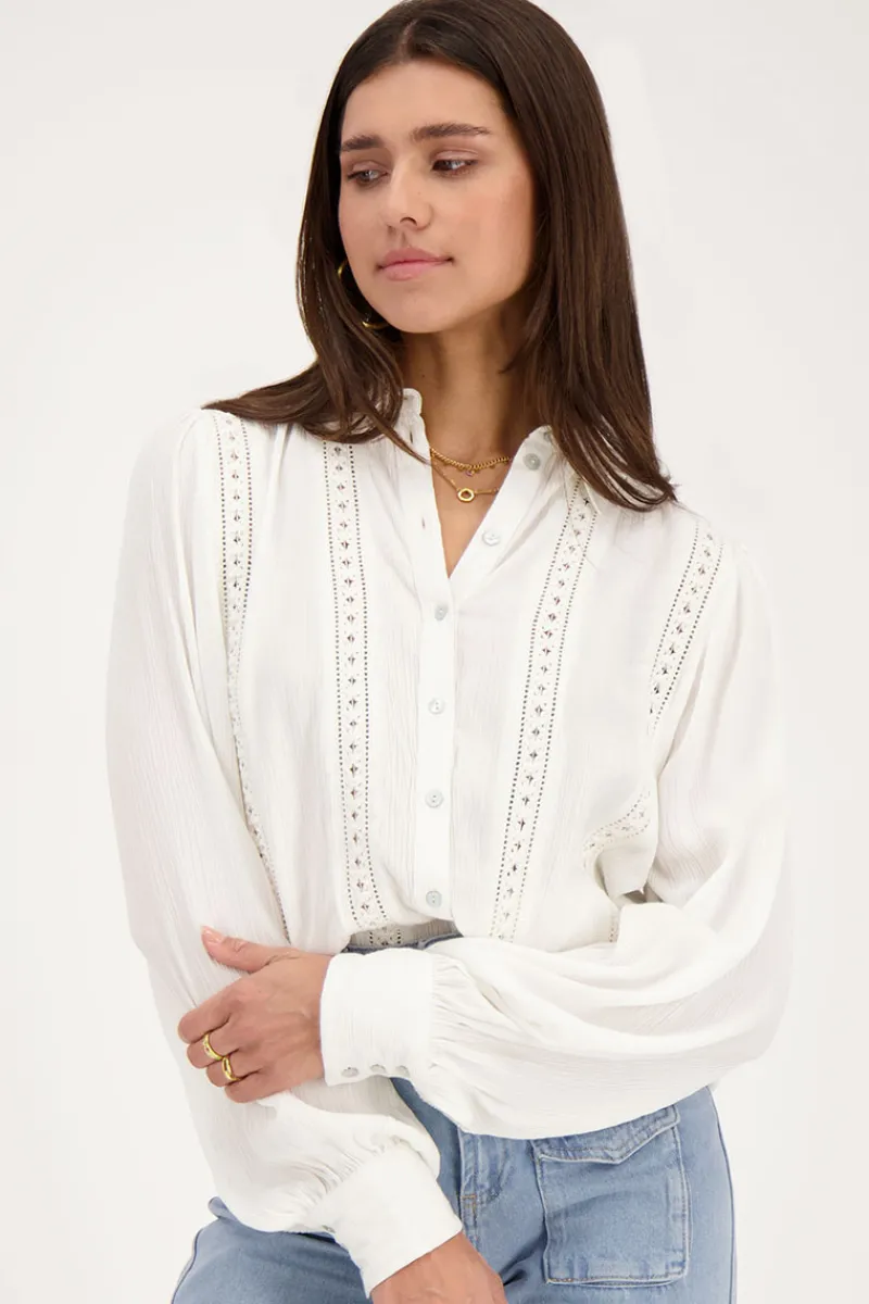 My Jewellery Chemise Blanche Avec Détails En Dentelle Outlet
