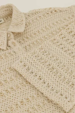 My Jewellery Chemise En Crochet à Manches évasées Beige Hot