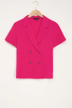 My Jewellery Chemise à Deux Boutons Fuchsia New