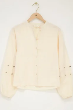My Jewellery Chemisier Beige Avec Rubans Et Clous Online