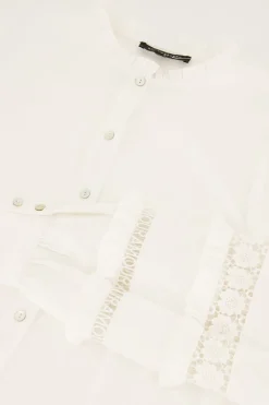 My Jewellery Chemisier Blanc Avec Détails En Dentelle Best