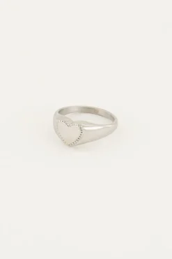 My Jewellery Chevalière Avec Petit Cœur Outlet