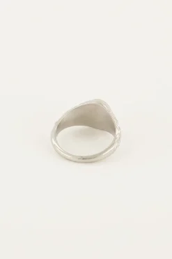 My Jewellery Chevalière Vintage à Cristal Transparent Clearance