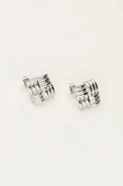 My Jewellery Clous Carrés Tissés Clearance