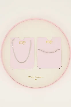 My Jewellery Coffret Cadeau Chaîne Et Bracelet à Maillons Discount