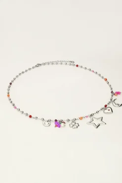 My Jewellery Collier à Charms Starry Avec étoile Et Perles Fashion