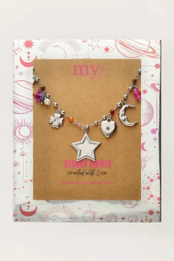 My Jewellery Collier à Charms Starry Avec étoile Et Perles Fashion