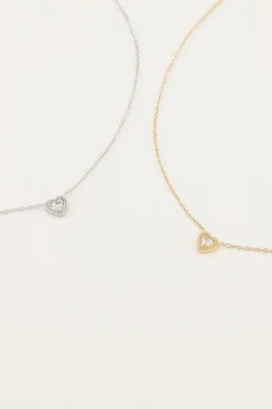 My Jewellery Collier à Cœur En Strass Fashion